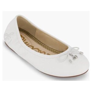 Sam Edelman Girl's Felicia Mini Ballet Flats in White